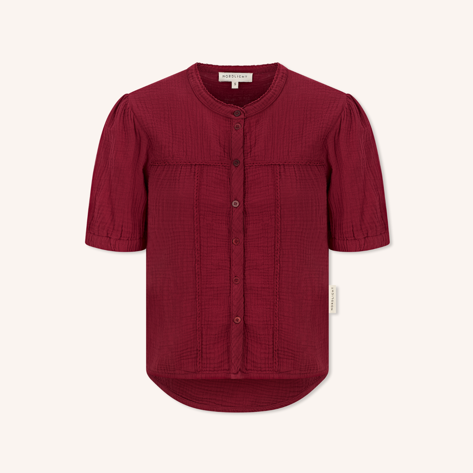 Nordlicht Emi Musselin Bluse Bio-Baumwolle Kurzarm