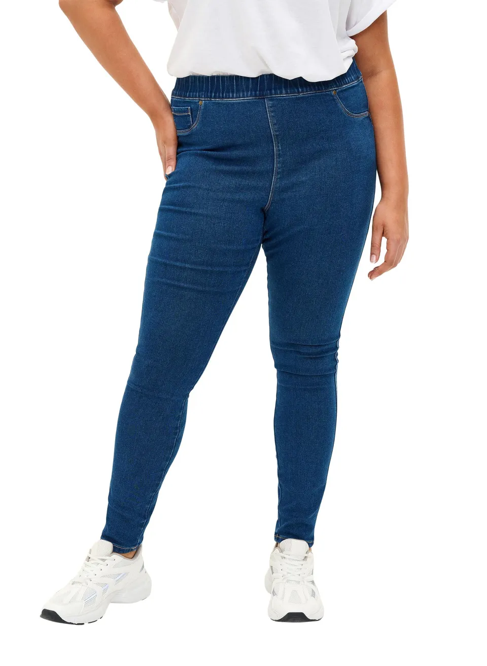 Zizzi Trousers Leggings Jeggings schwarz 42W-62W Stretch