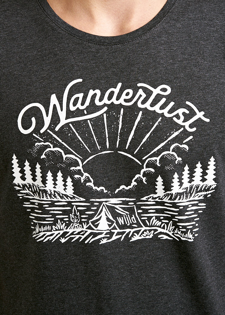 Wijld Wanderlust WoodShirt Herren T-Shirt Print Lyocell