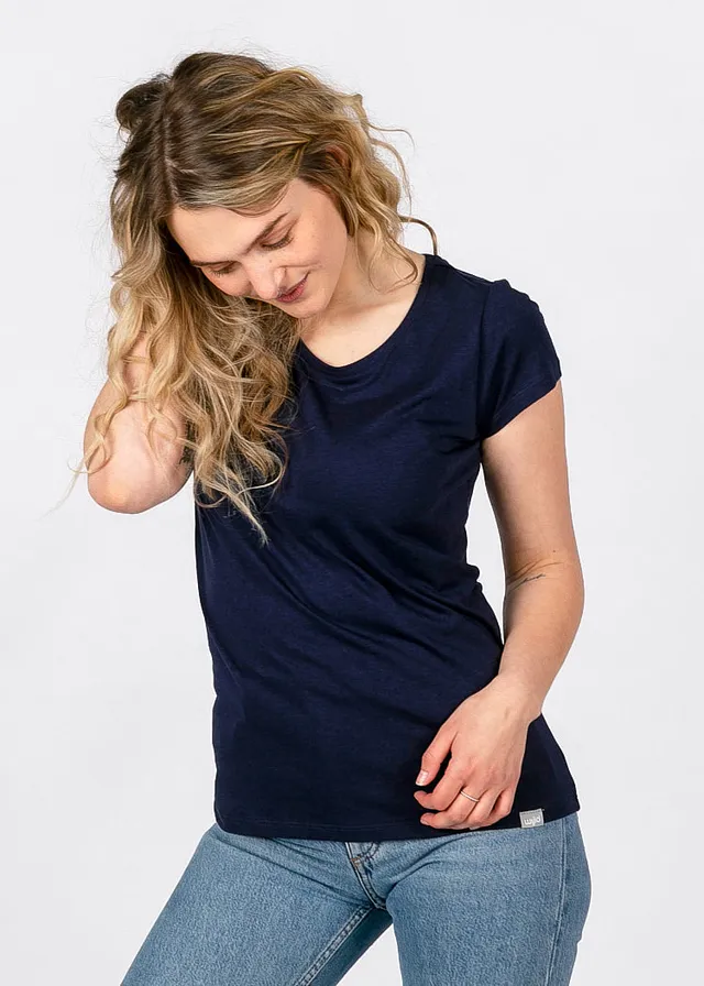 Wijld Sarah Woodshirt Damen Maritim Blue Lyocell