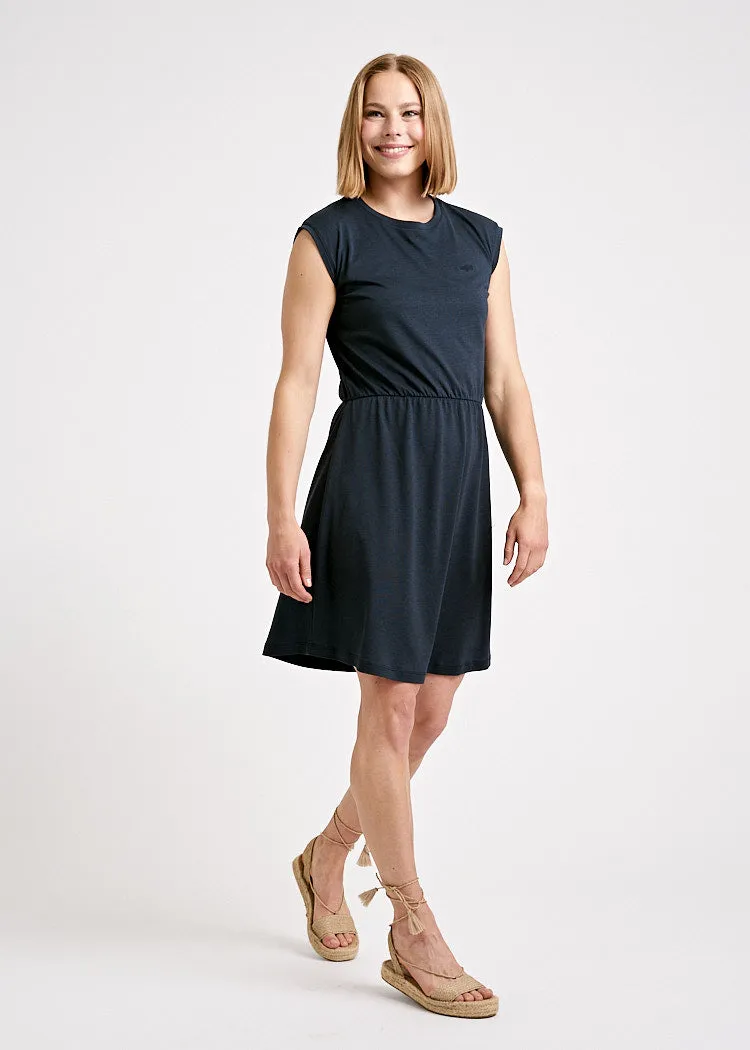 Wijld Carbon Damen Kleid Ärmellos Sommer Lyocell