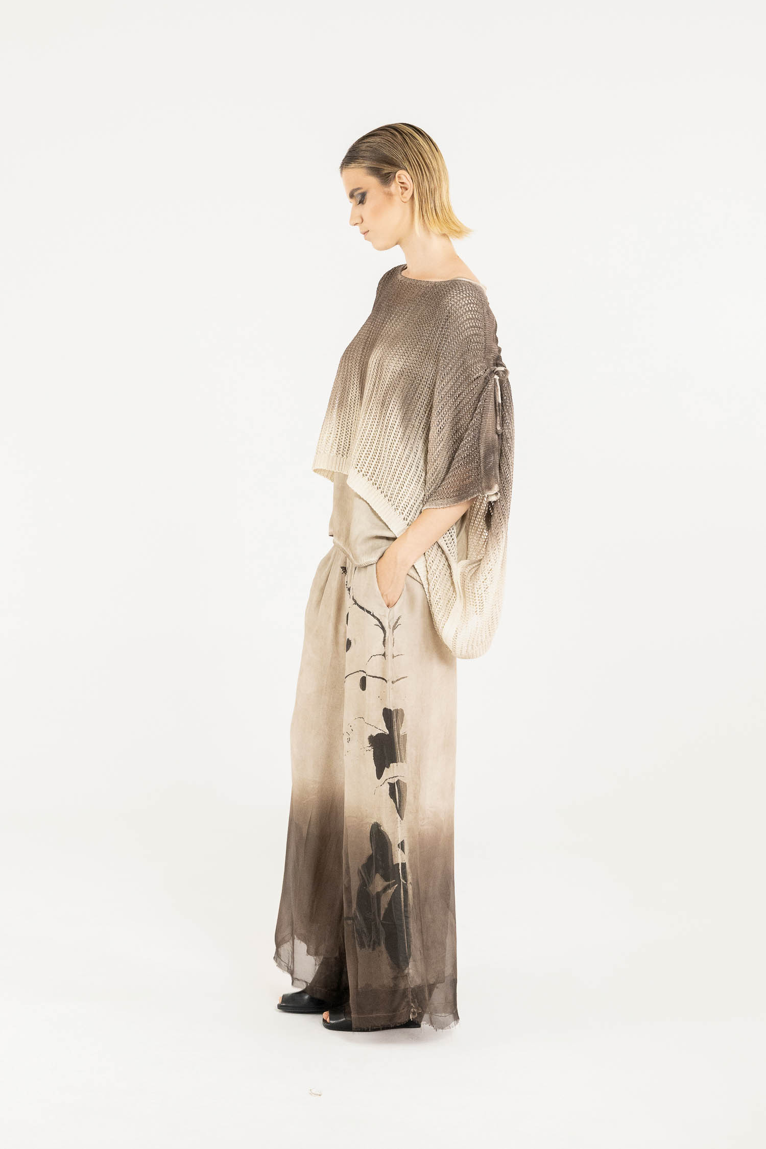 Sanctamuerte Maglieria Maglia Rete Pullover Baumwolle
