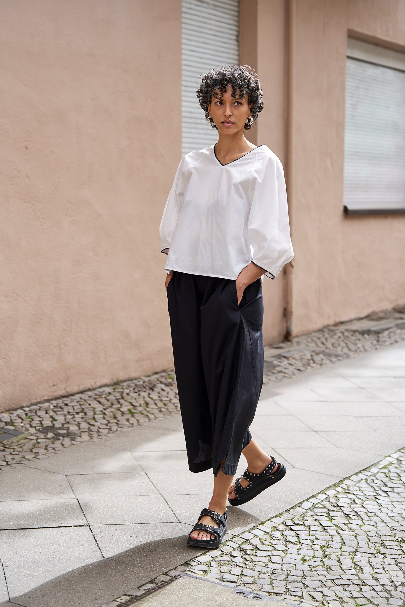 Christiane Strobel FELI Culottes Bio-Baumwolle schwarz