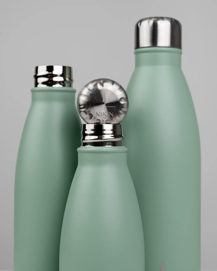 NIKIN TreeBottle Trinkflasche Mint 500ml Edelstahl isoliert