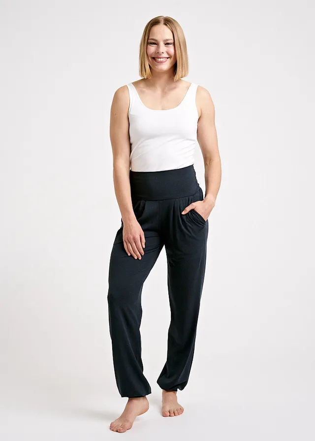 Wijld Yoga Pants Carbon Damen aus Holz weiter Schnitt