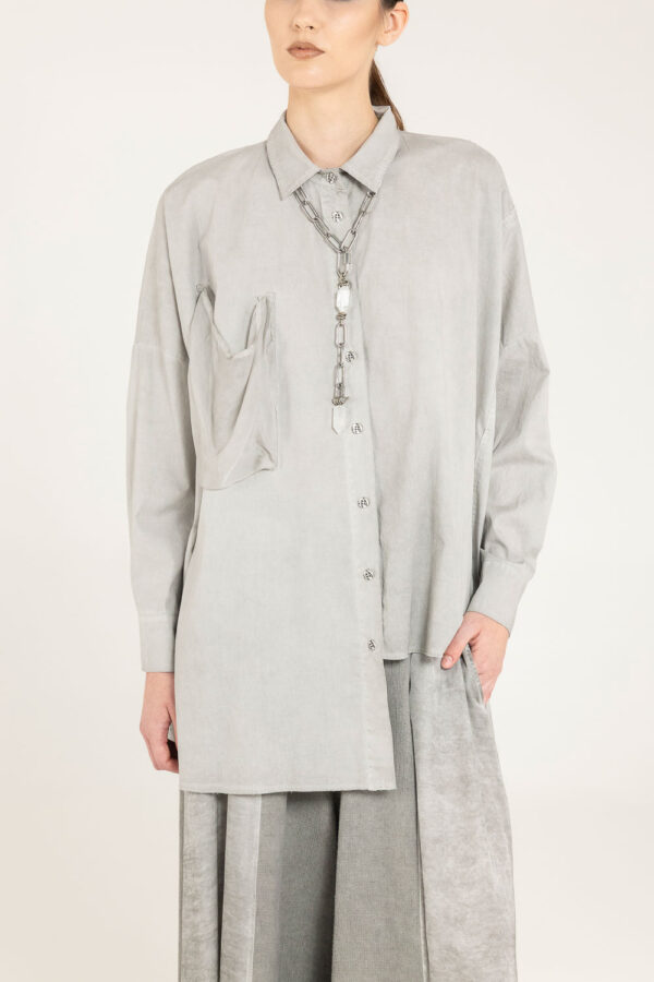 Sanctamuerte Camicie Camicia Boxy Bluse Viskose Seide