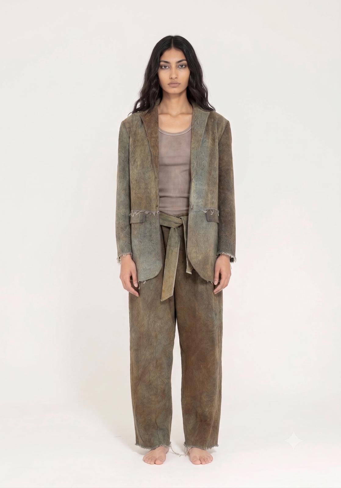 Sanctamuerte Capispalla Blazer Loose Fit Jeansblazer Baumwolle