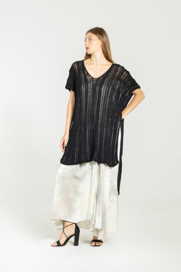Sanctamuerte Maglieria Maglia Strickpullover Baumwolle V