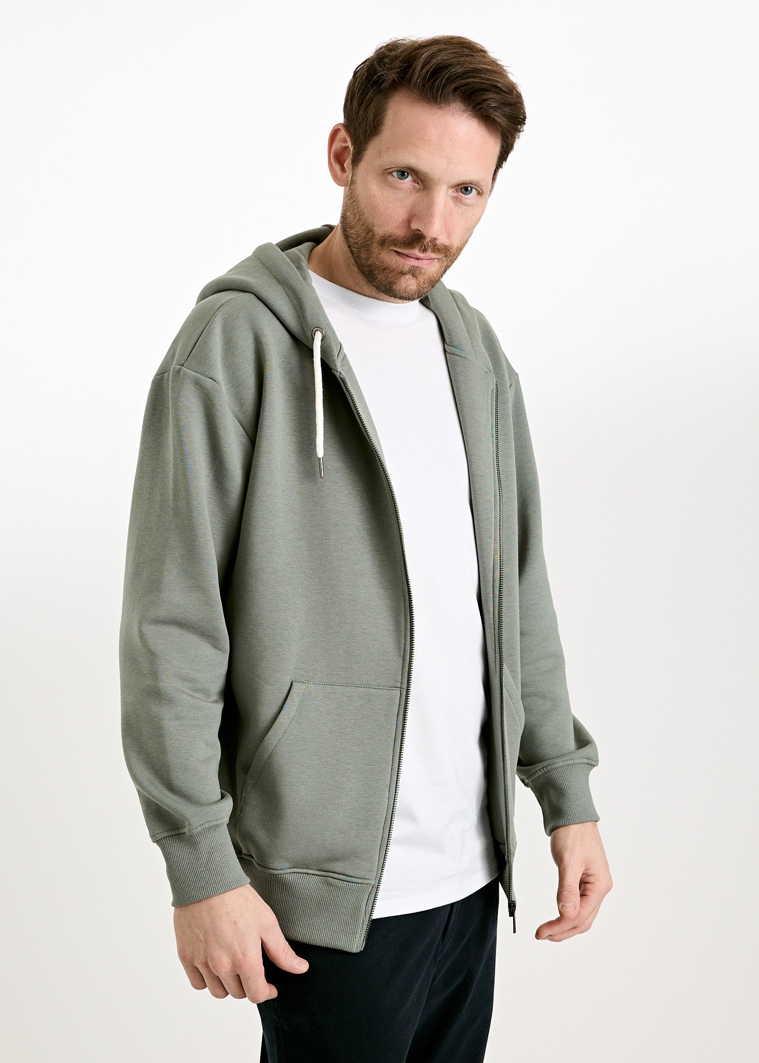 Wijld Jonas Sweatjacke Herren agave green Lyocell