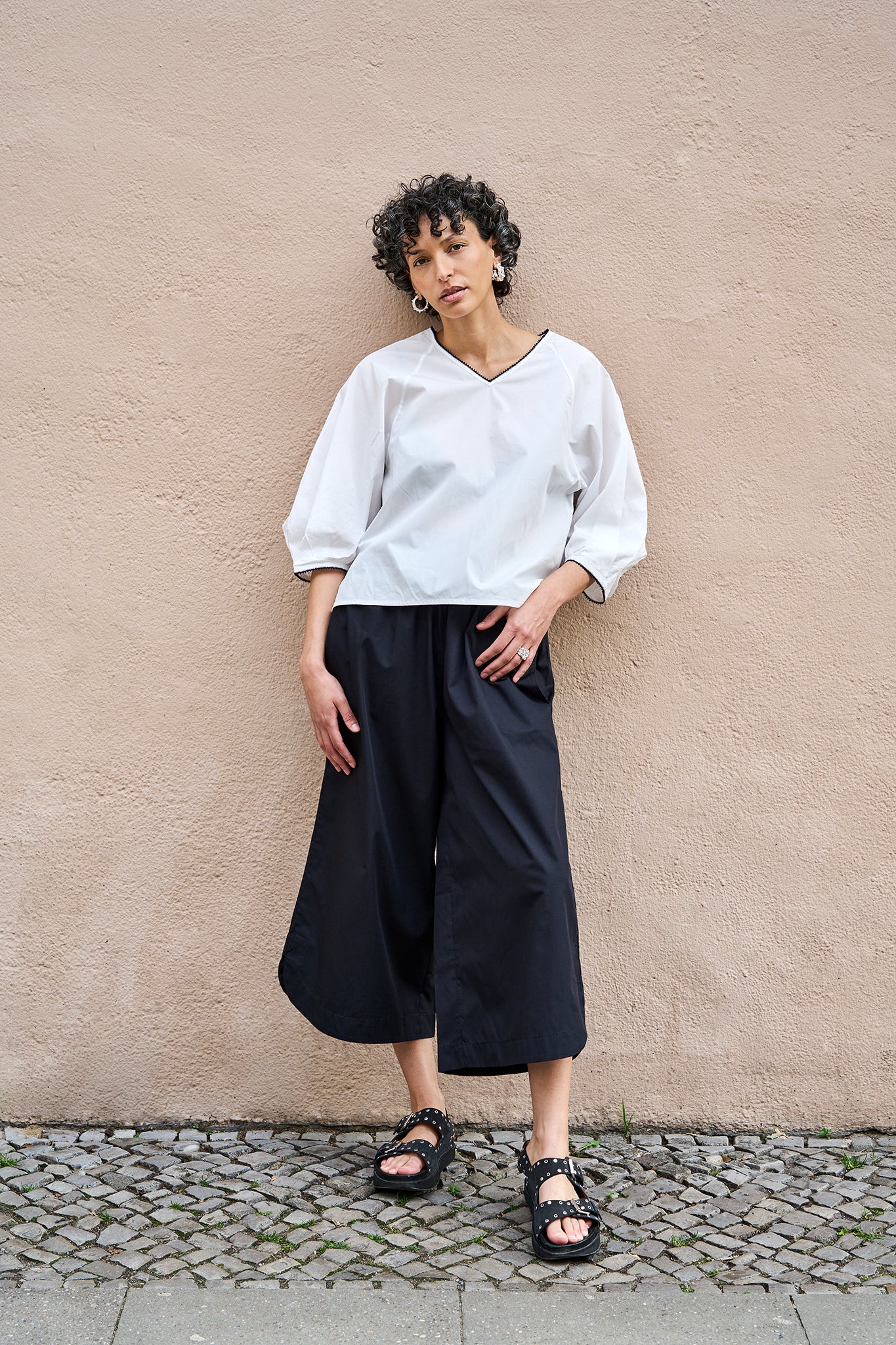 Christiane Strobel FELI Culottes Bio-Baumwolle schwarz