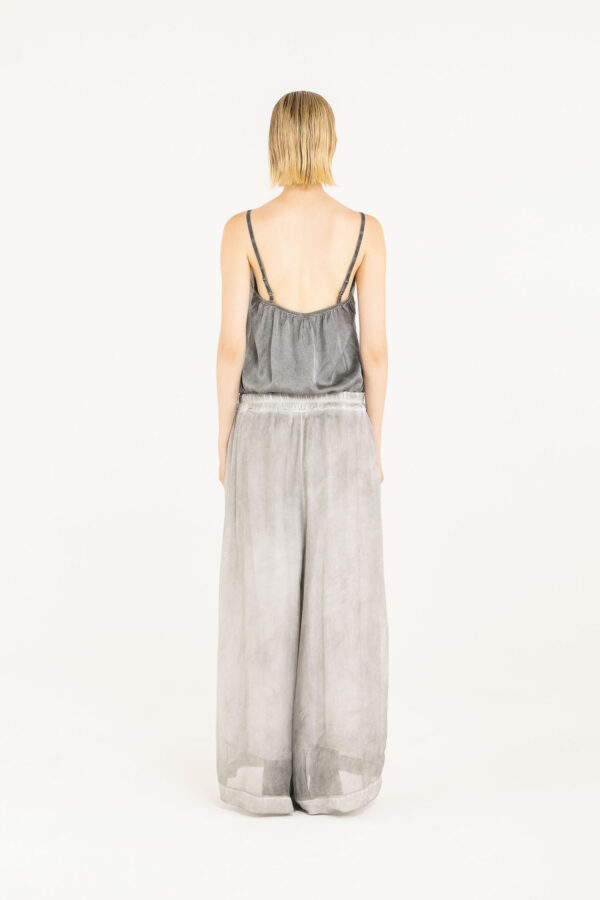 Sanctamuerte Pantaloni Pantalone Palazzo Hose Viskose