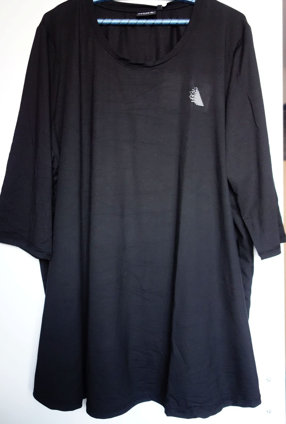 Zizzi Activewear Trainingstop 3/4 Ärmel Rundhals locker