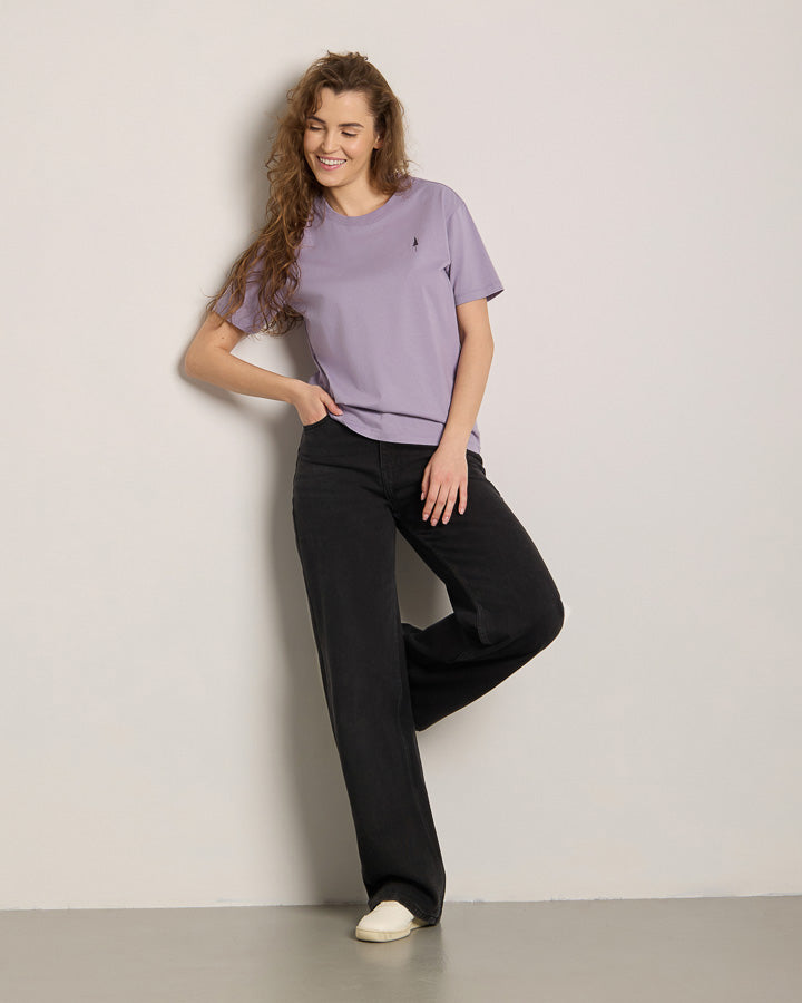 NIKIN TreeShirt Relaxed Damen T-Shirt Lavender Bio-Baumwolle