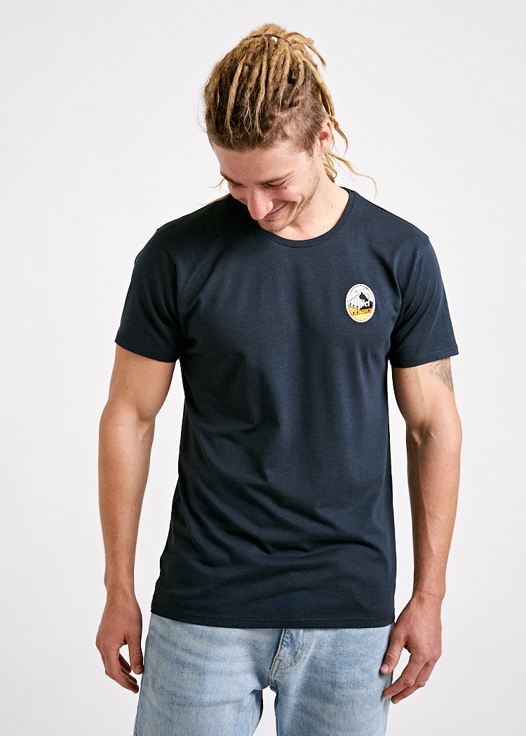 Wijld Alex Woodshirt T-Shirt Herren Peak Print Carbon