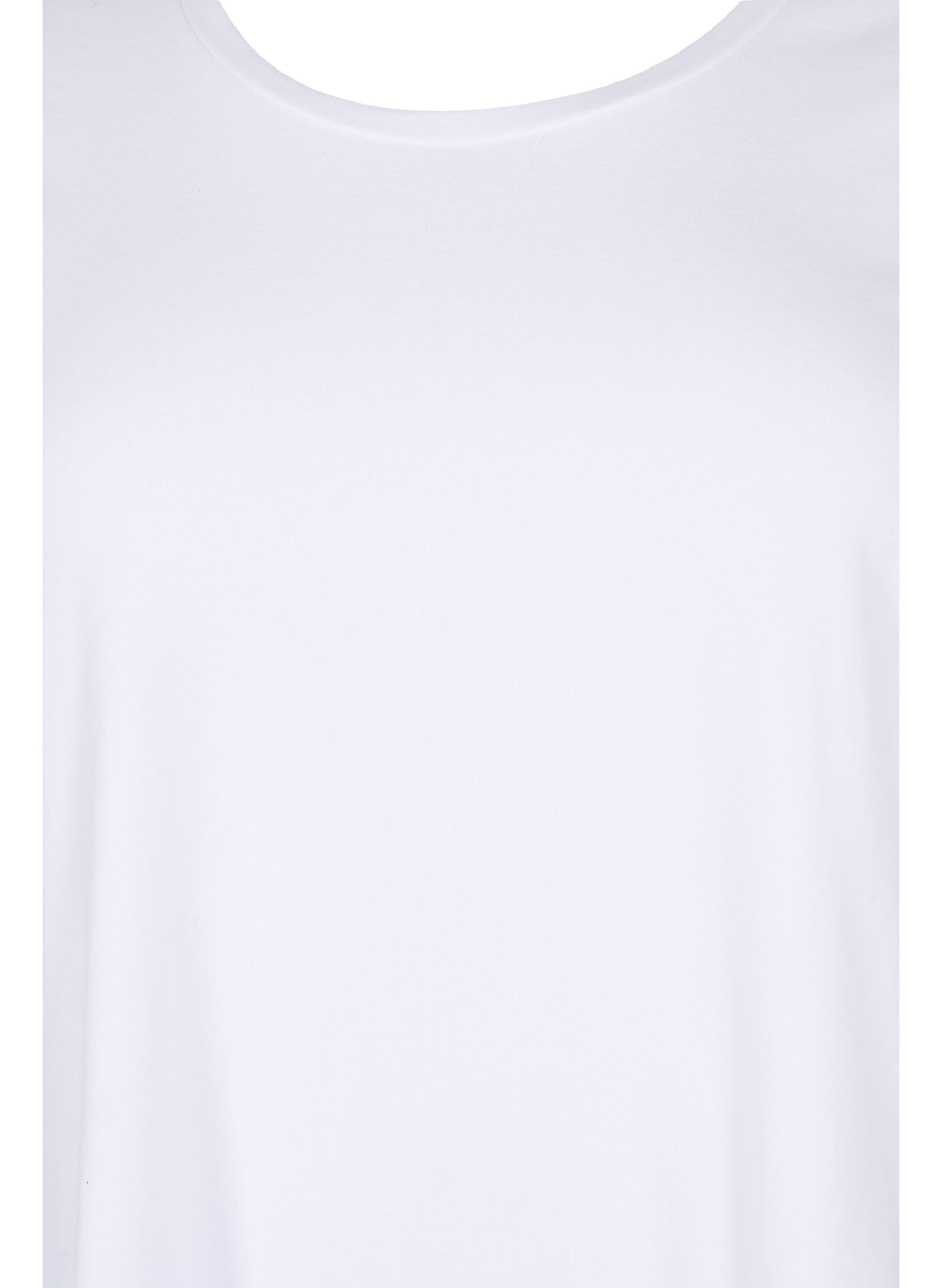 Zizzi Basic T-Shirt 3/4-Arm Große Größen Schwarz