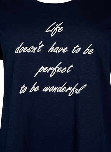 Zizzi T-Shirts & Tops T-Shirt Bio-Baumwolle Print Rundhals