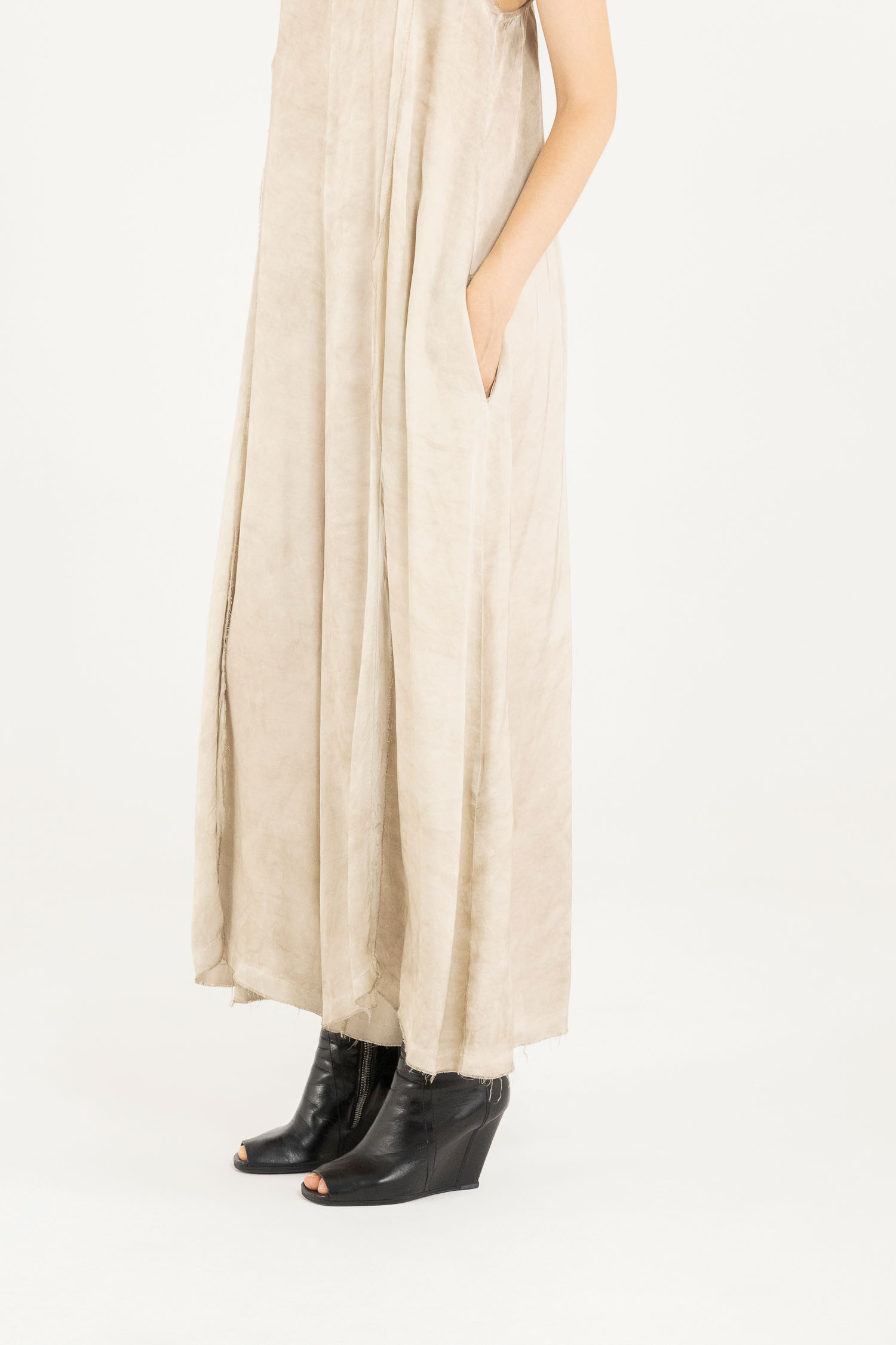 Sanctamuerte Abiti Salopette Overall Viskose Satin Weit