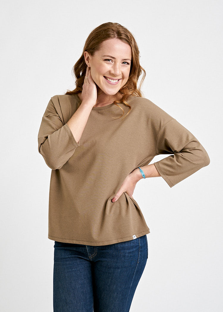 Wijld Shiitake Damen Langarmshirt 3/4-Arm Lyocell