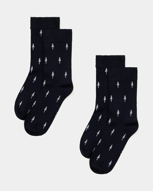 NIKIN TreeSocks Standard Socken Iris Navy 2er Pack