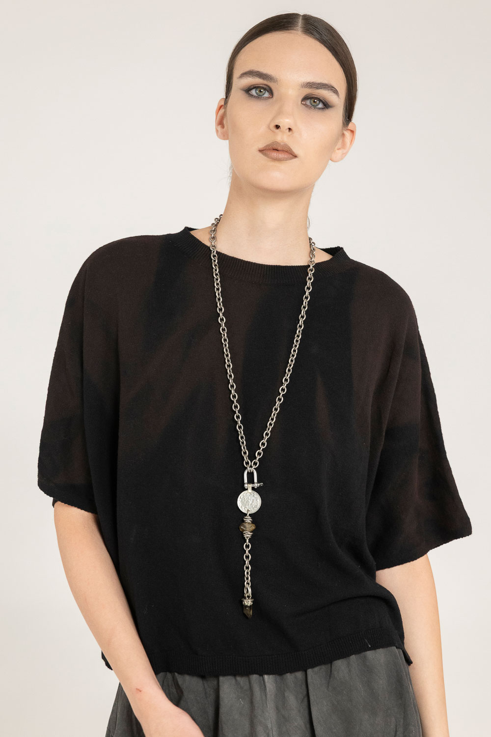 Sanctamuerte Maglieria Maglia Girocollo Pullover Baumwolle