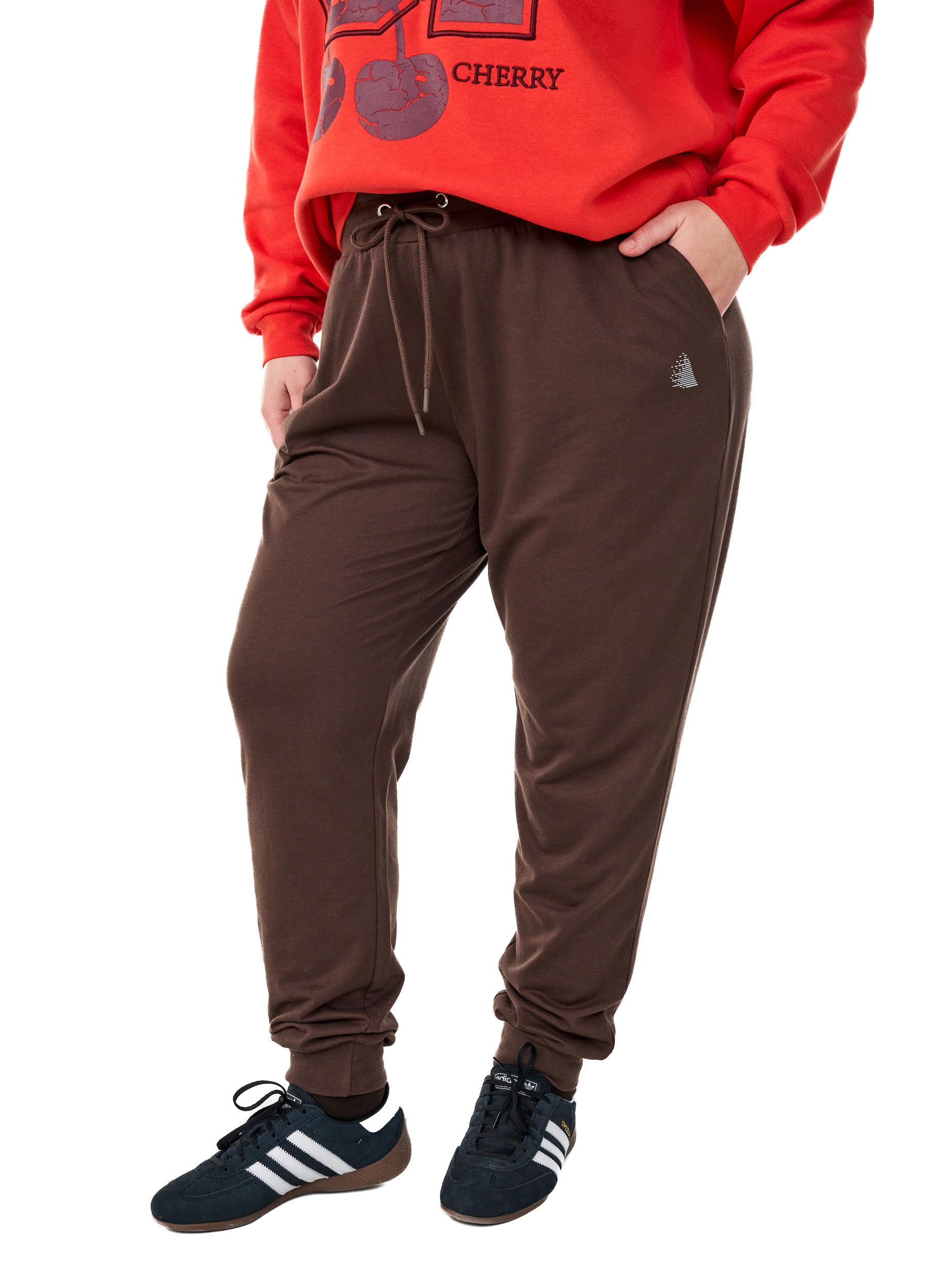 Zizzi Activewear Text Sweatshirt Directoire Blue Große Größen