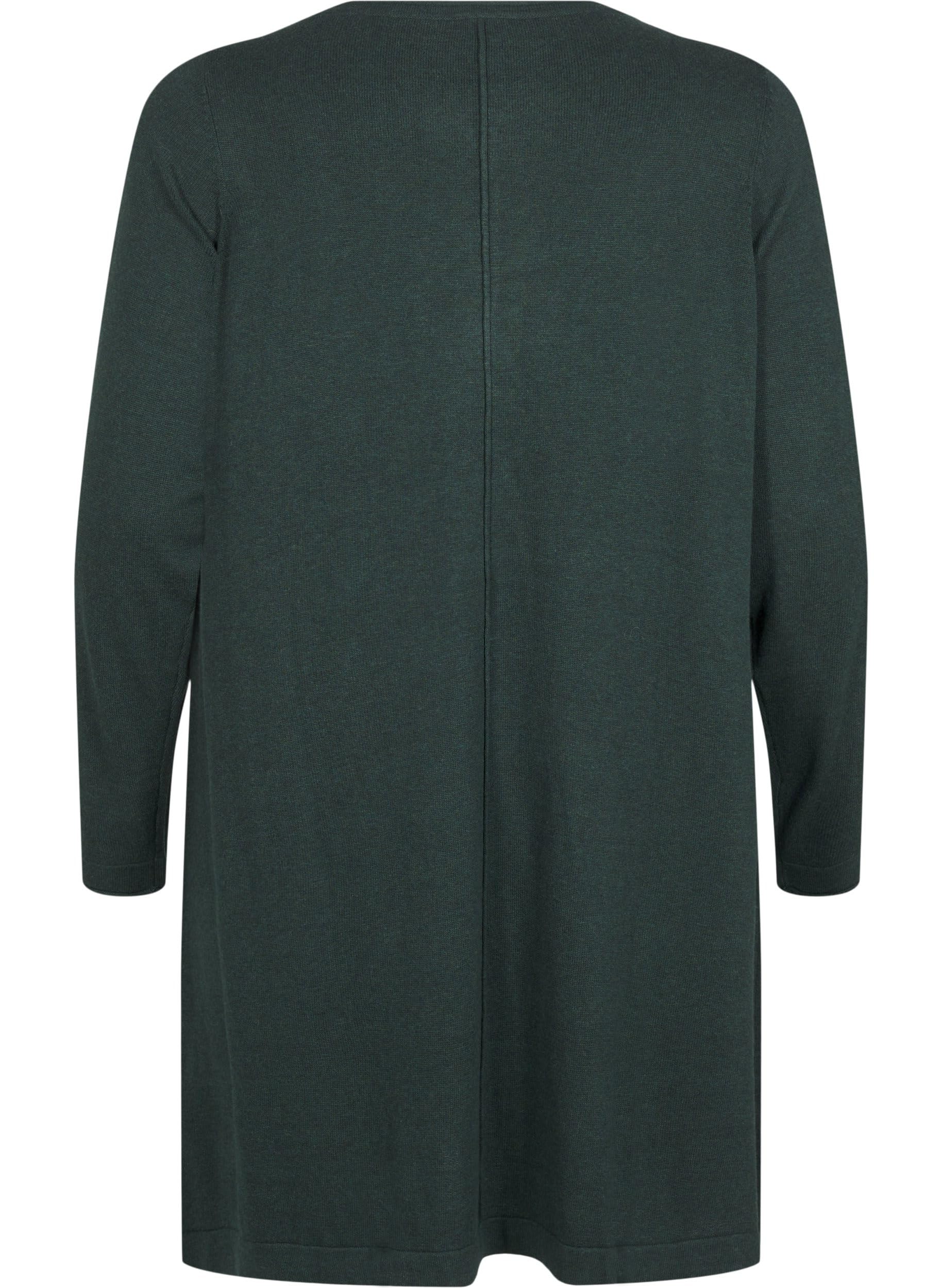 Zizzi Dresses Strickkleid Baumwolle Viskose Langarm