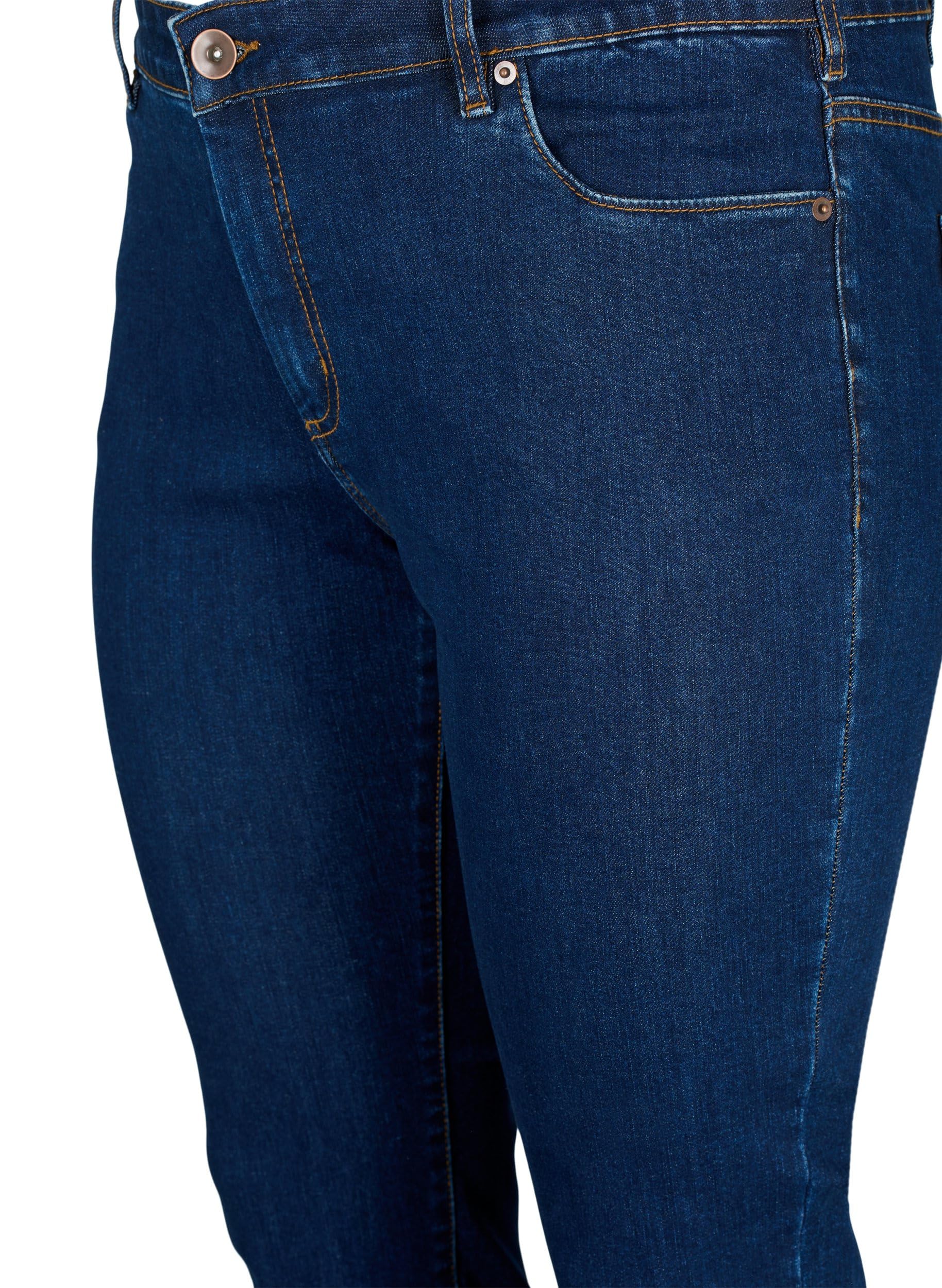 Zizzi Emily Jeans Slim Fit Gr. 42W/30L Reguläre Taille