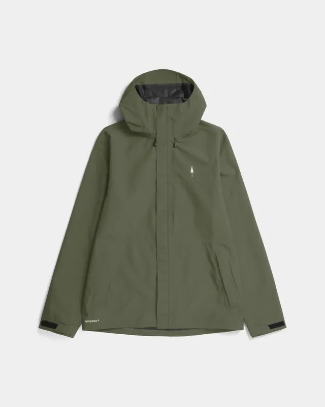 NIKIN TreeJacket Rain Regenjacke Herren Dark Olive wasserdicht