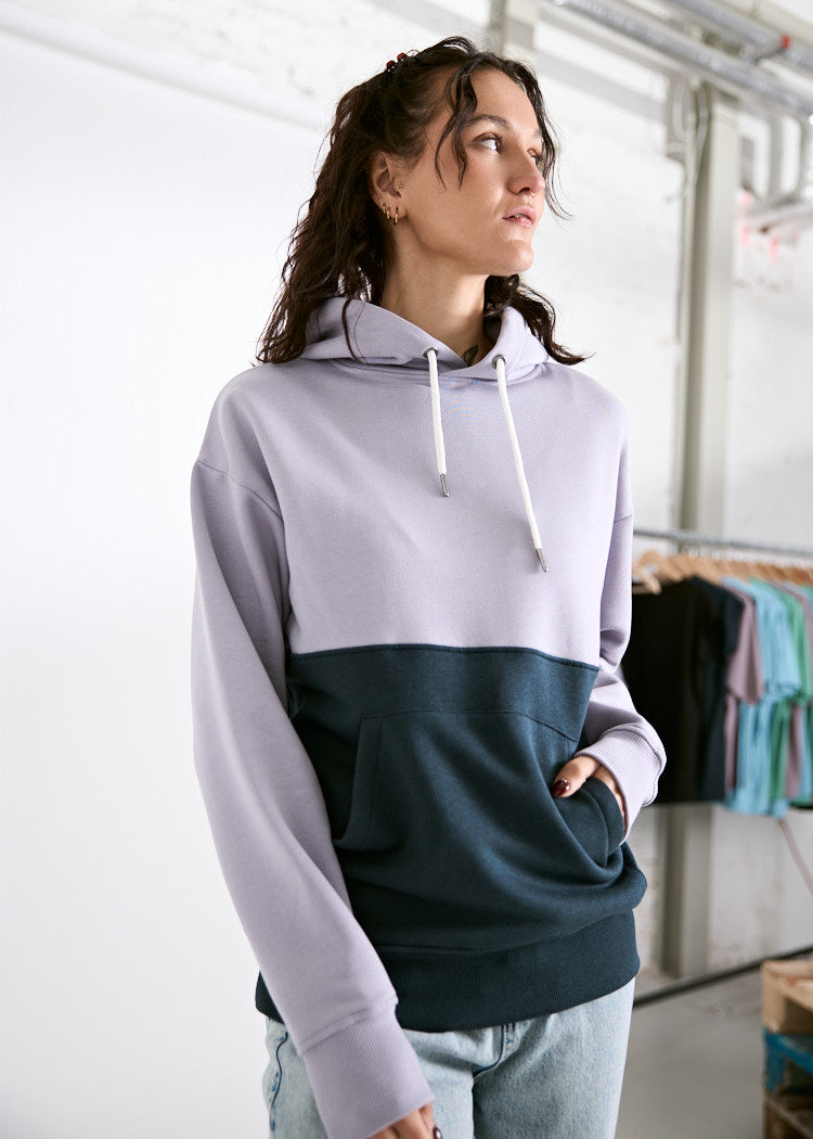 Wijld Ilsa Damen Hoodie Lavenda Carbon Colorblock