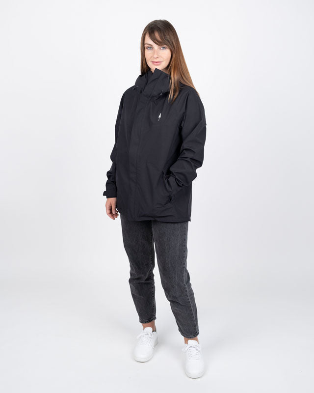 NIKIN TreeJacket Rain Damen Regenjacke Schwarz Wasserdicht