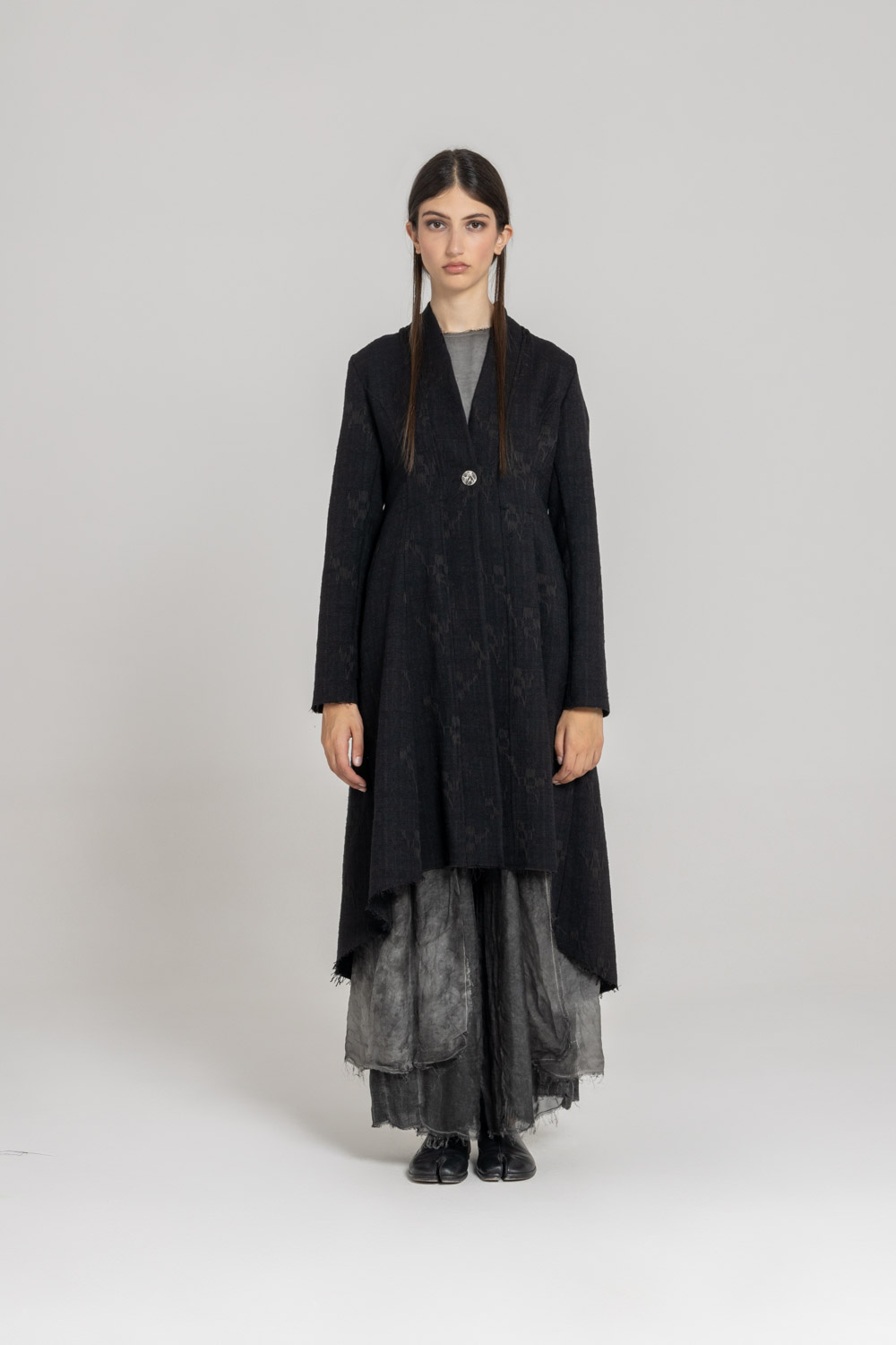 Sanctamuerte Capispalla Blazer Lungo Longblazer Baumwolle