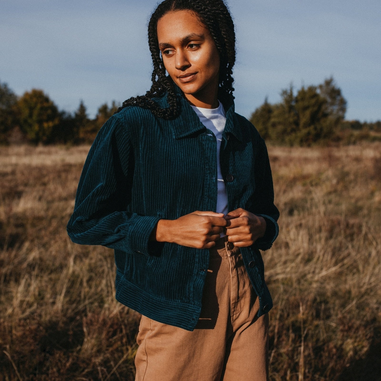 NORDLICHT Silja Cordjacke Damen Bio-Baumwolle