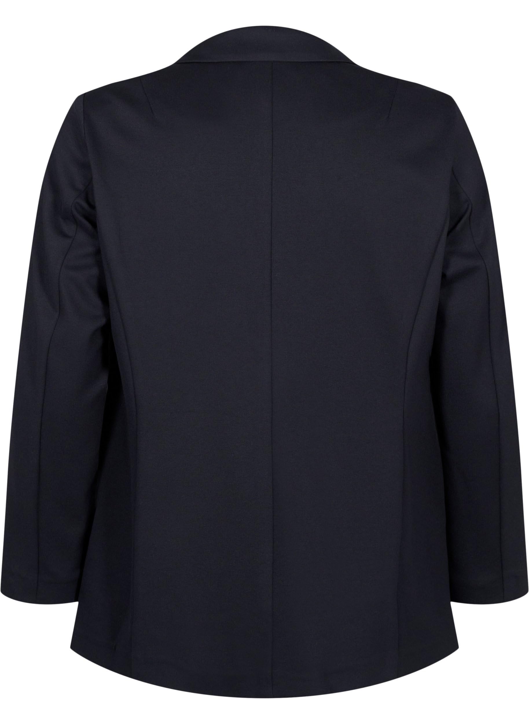 Zizzi Blazer Stretch Gr. 42 Große Größen Viskose 1-Knopf