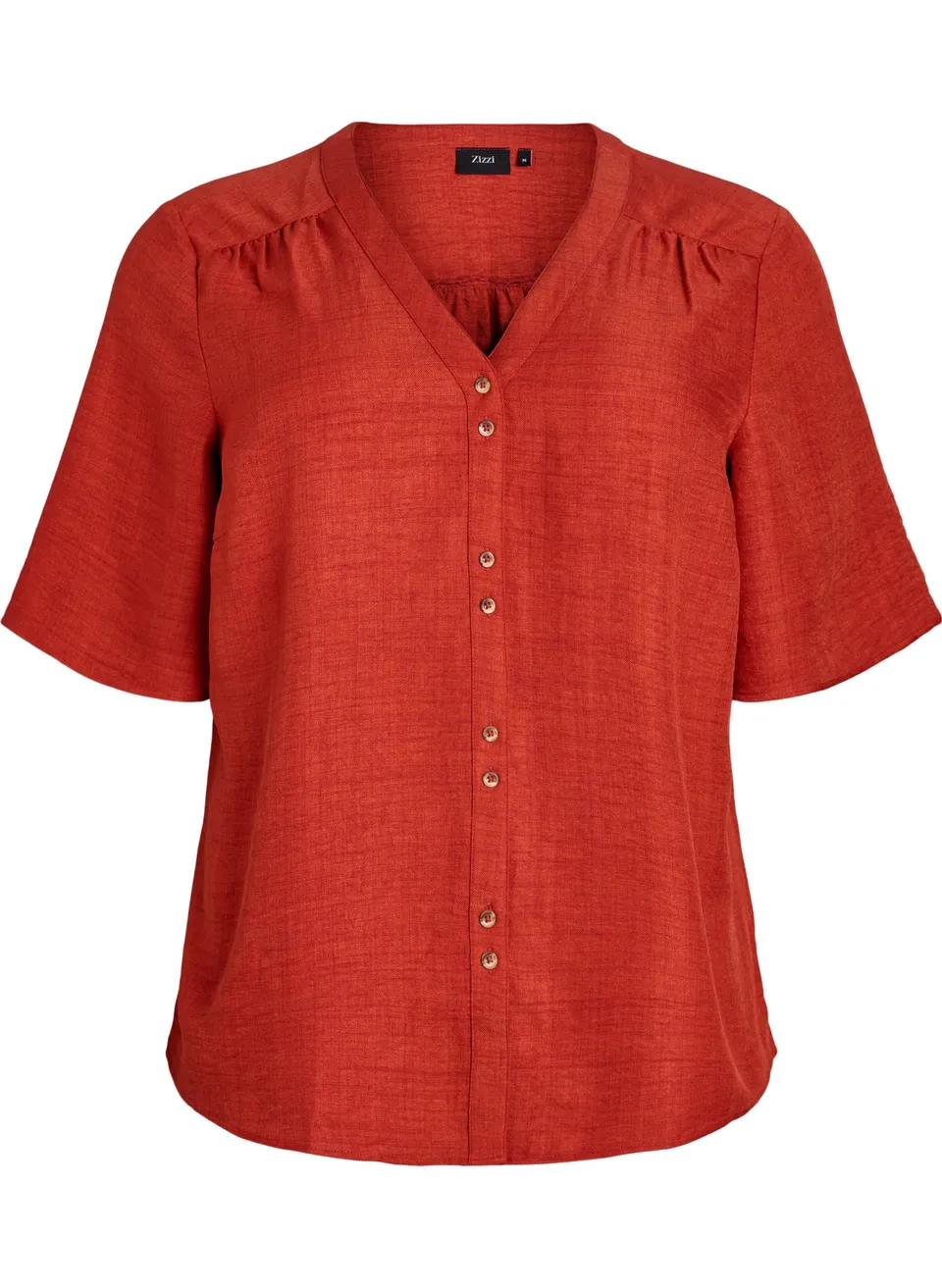 Zizzi Blouses Hemdbluse Große Größen 42-60 V-Ausschnitt