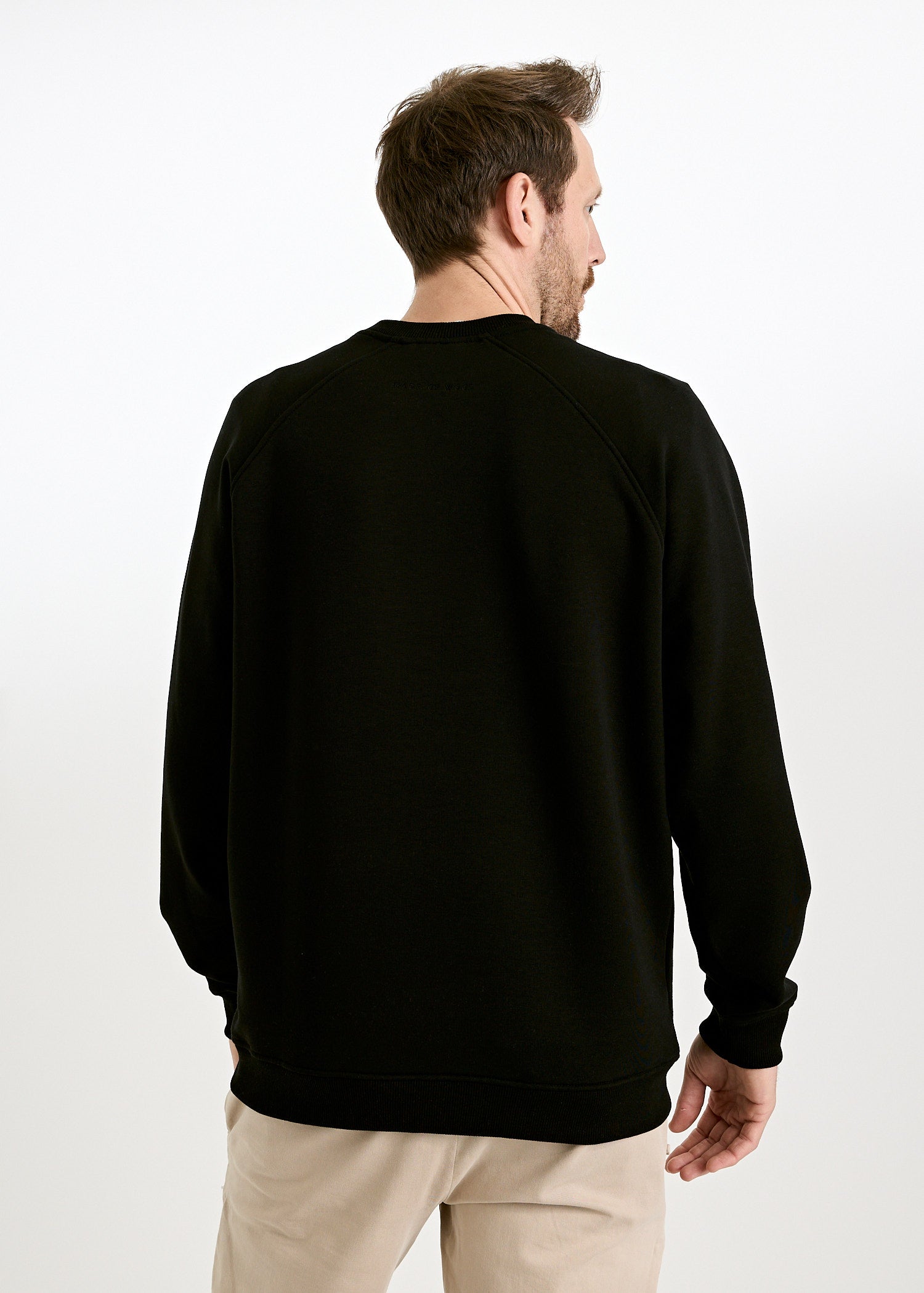 Wijld Sweater Edmund Herren Pullover Black Lyocell