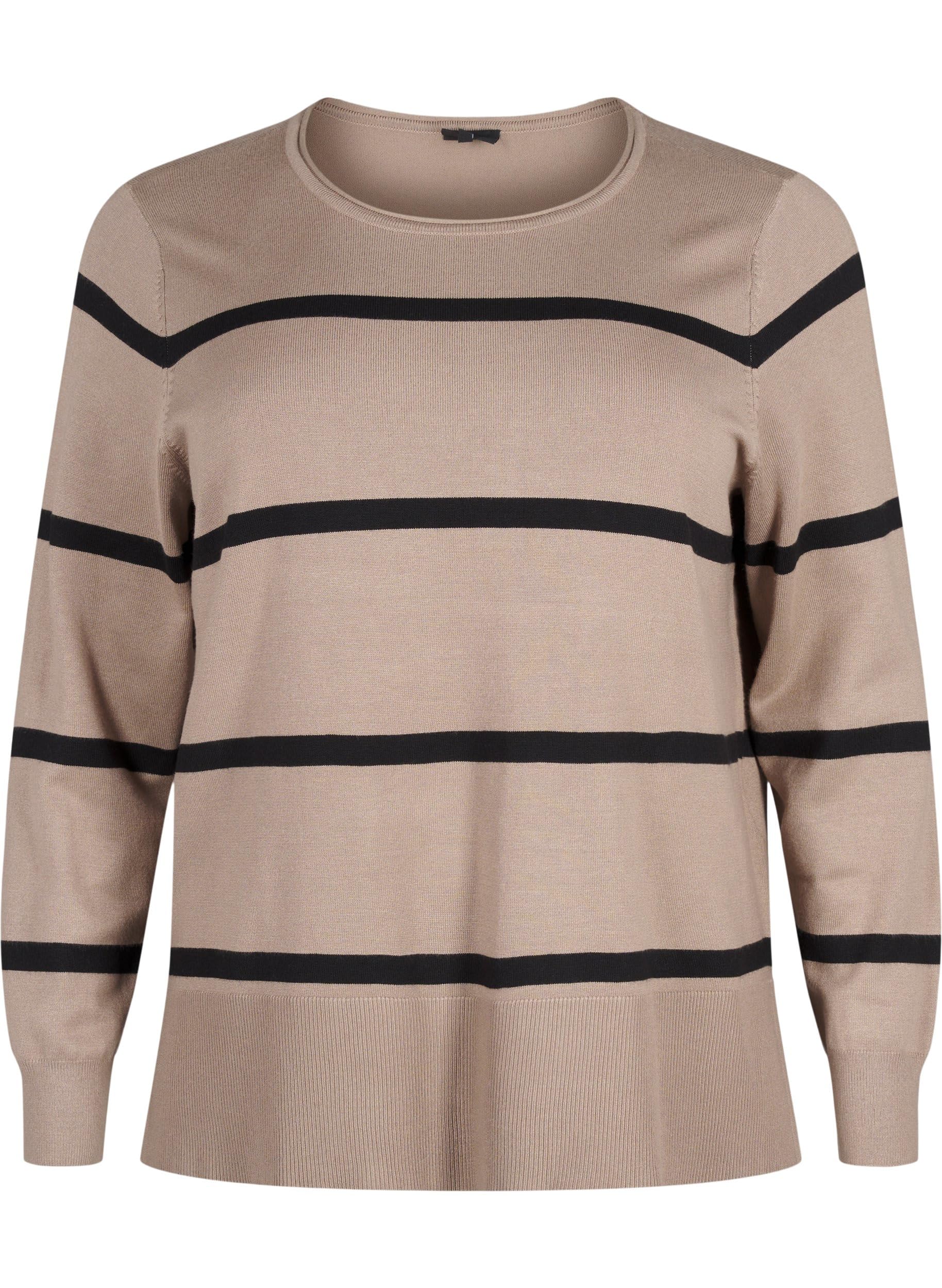 Zizzi Cardigans Pullover Viskose Gestreift Gr. 42-60
