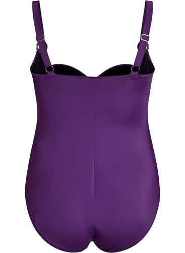 Zizzi Swim Badeanzug Große Größen Gesteppt mit Körbchen