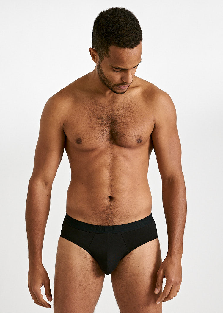 Wijld Marlo Herren Slip Black Unterhose Lyocell