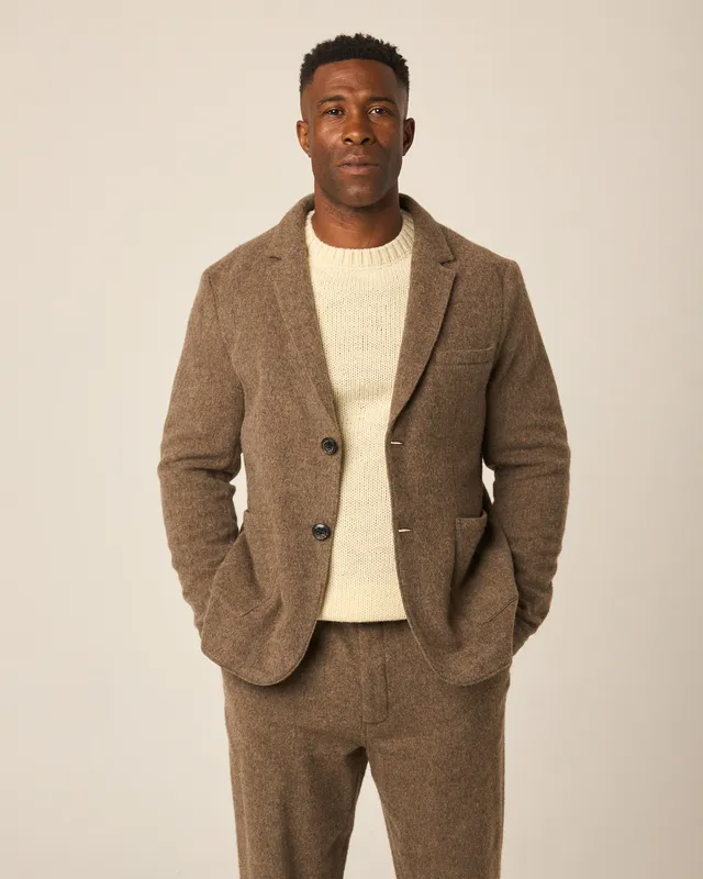 Peregrine Regent Wool Blazer Wollsakko Oak Merino