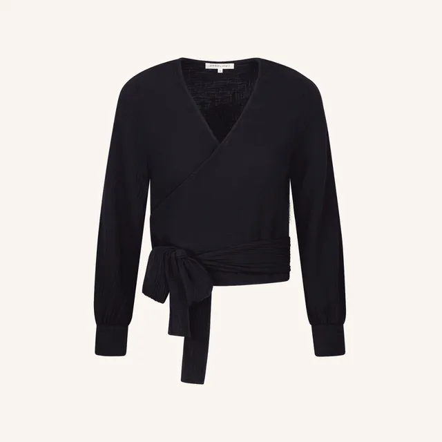 Nordlicht Freda Musselin Wickelbluse Bio-Weiß Natur