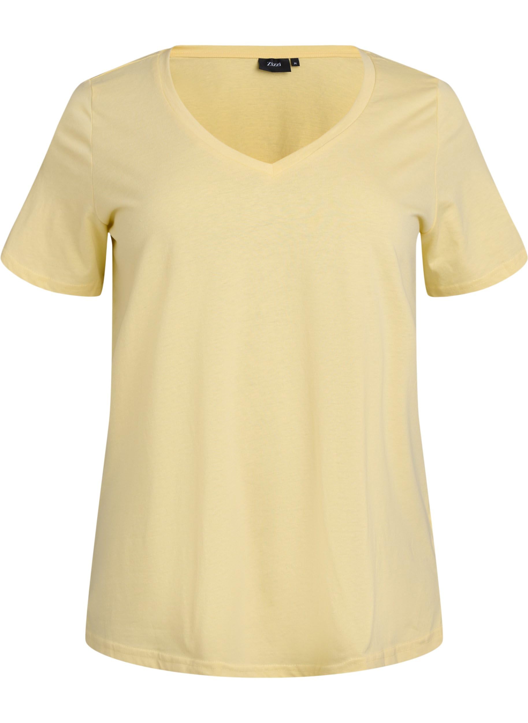 Zizzi T-Shirts Basic T-Shirt V-Ausschnitt Navy Blazer 46-48