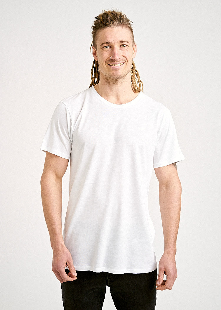 Wijld Woodshirt T-Shirt Herren Weiß Holz Regular
