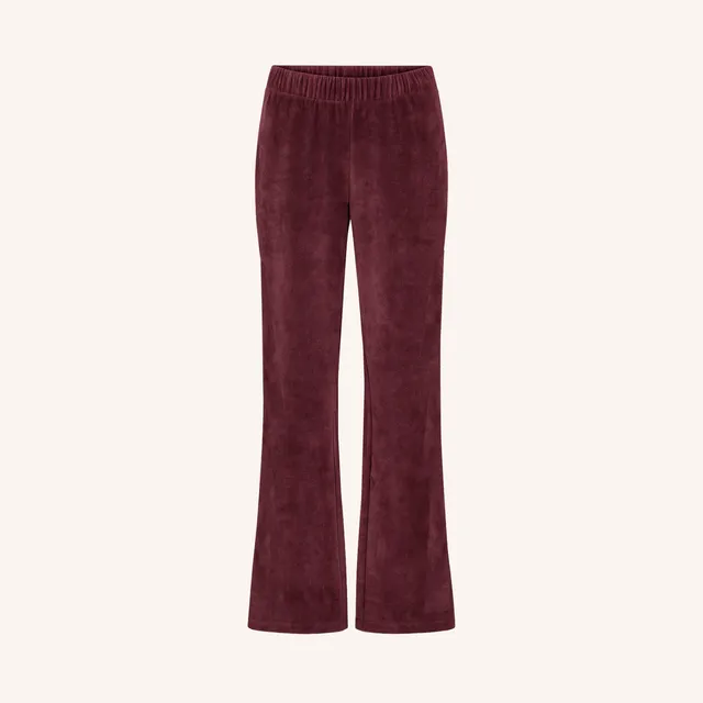 NORDLICHT Hosen Lilja Jersey-Cordhose Rot Bio-Baumwolle