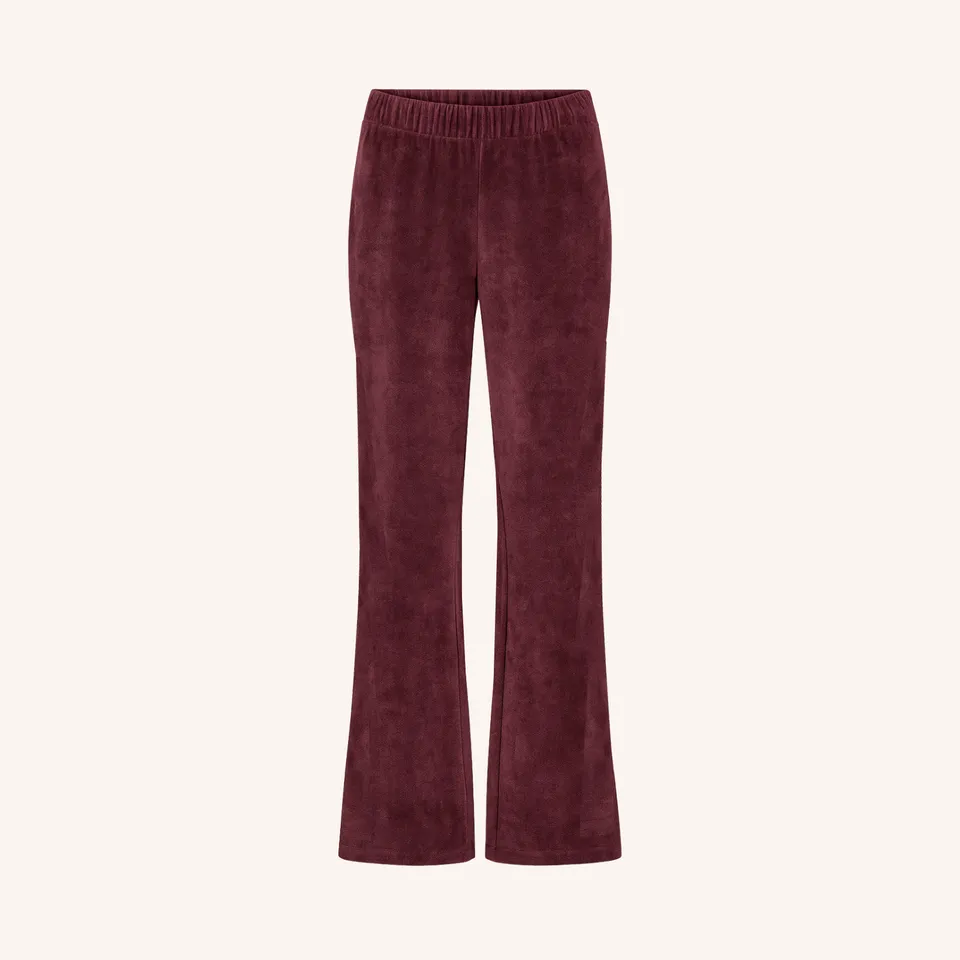NORDLICHT Hosen Lilja Jersey-Cordhose Rot Bio-Baumwolle