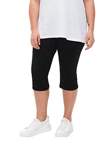 Zizzi Flash Jeans Capri 3/4 Damen Denim Stretch