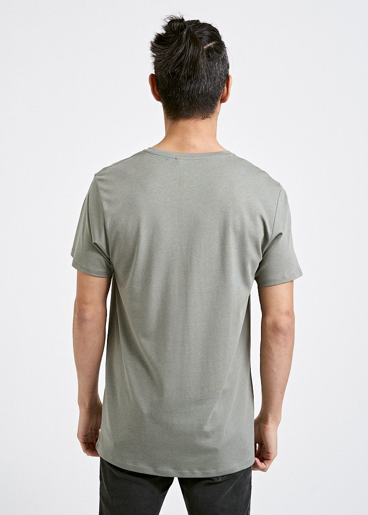 Wijld Alex V-Ausschnitt Woodshirt Herren Agave Green