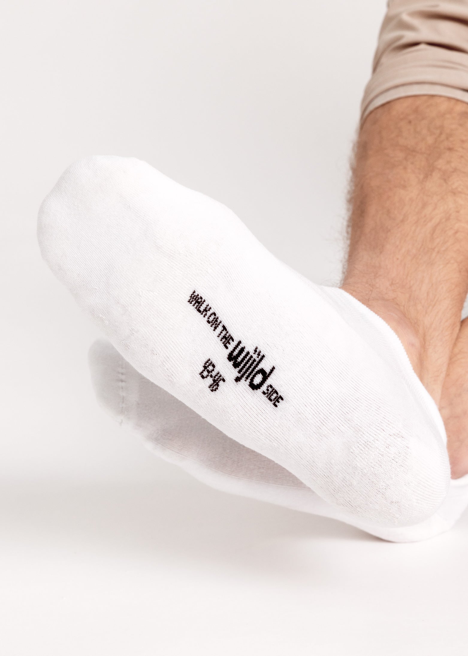 Wijld Woodsocks Sneakersocken Bright White Lyocell-Bio-Baumwolle