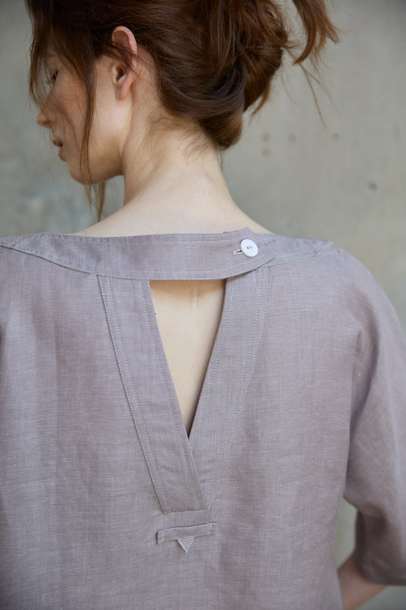 Christiane Strobel MARGEAUX Shirt Bluse Tencel-Leinen weit