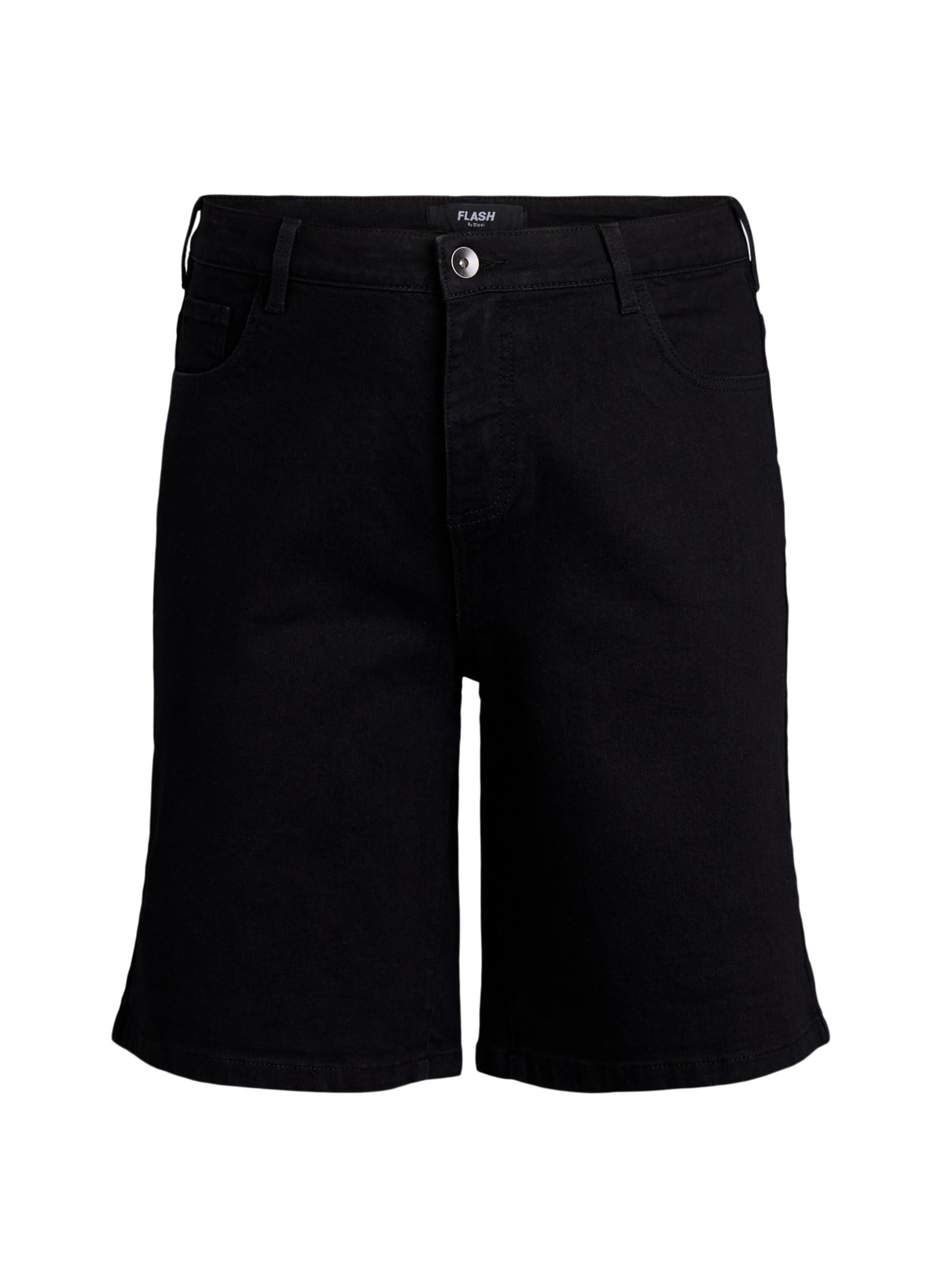 ZIZZI Flash Denim Shorts Weit Gr 46 Dark Blue Freizeitshorts