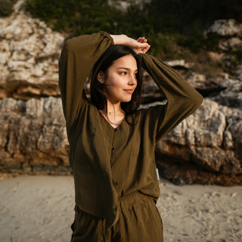 NORDLICHT Blusen Hanna Bluse Tencel Streifen